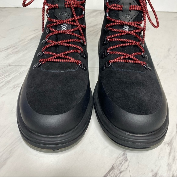 New! UGG Biltmore Lace Up Black Suede Hiker Boot 9 - Picture 10 of 15